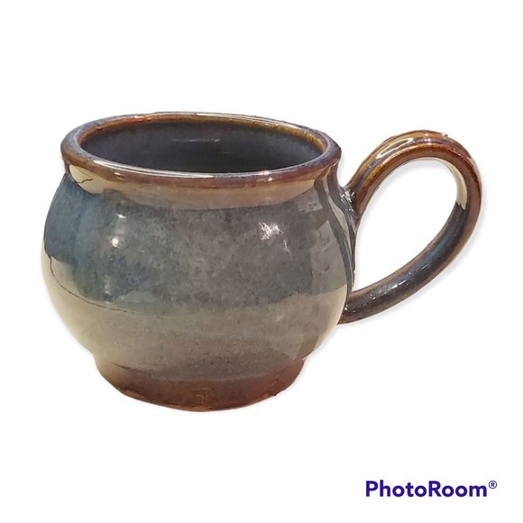 Lot of 2 Blue Denim Glaze Artist Coffee Mug Set, Signed DYW, NWOB - Picture 4 of 9